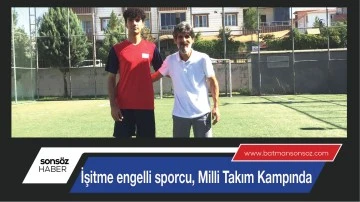 İşitme engelli sporcu, Milli Takım Kampında