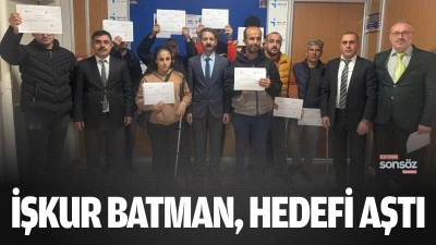 İŞKUR Batman, hedefi aştı