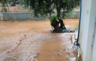 İslahiye'de sağanak nedeniyle taşan derelerde &ccedil;alışma başlatıldı