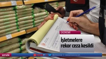 İşletmelere rekor ceza kesildi