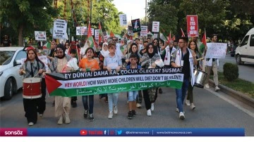 İsrail'in Filistin'e y&ouml;nelik saldırıları protesto edildi
