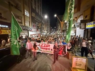 İsrail'in Gazze'ye saldırıları protesto edildi