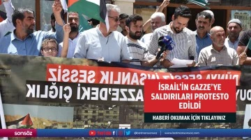 İsrail'in Gazze'ye saldırıları protesto edildi