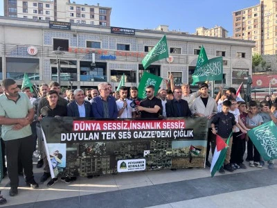 İsrail'in Gazze'ye saldırıları Şırnak'ta protesto edildi