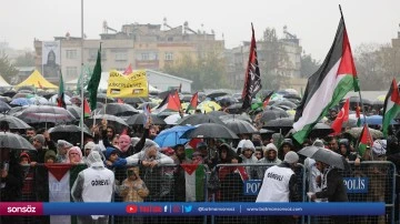 İsrail'in Gazze'ye y&ouml;nelik saldırıları protesto edildi