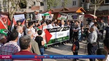 İsrail'in Gazze'ye yönelik saldırıları protesto edildi