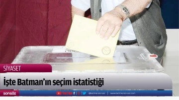 İşte Batman&rsquo;ın se&ccedil;im istatistiği