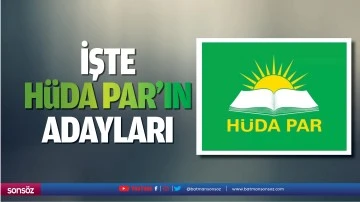 İşte H&uuml;da Par'ın adayları...