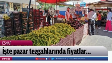 İşte pazar tezgahlarında fiyatlar&hellip;