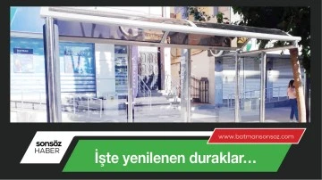 İşte yenilenen duraklar&hellip;