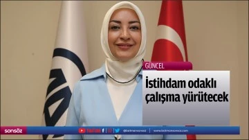 İstihdam odaklı &ccedil;alışma y&uuml;r&uuml;tecek