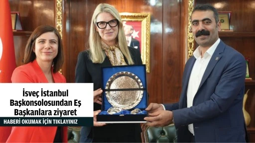 İsve&ccedil; İstanbul Başkonsolosundan Eş Başkanlara ziyaret