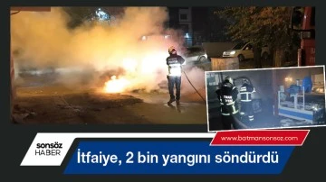 İtfaiye, 2 bin yangını s&ouml;nd&uuml;rd&uuml;