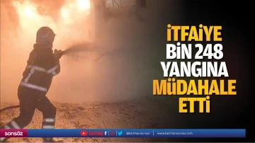 İtfaiye, Bin 248 yangına m&uuml;dahale etti