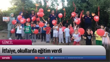 İtfaiye, okullarda eğitim verdi
