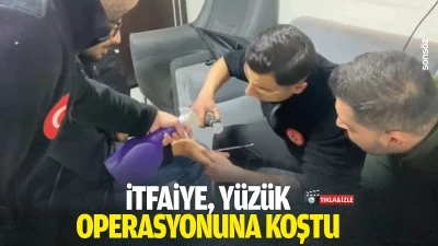İtfaiye, y&uuml;z&uuml;k operasyonuna koştu