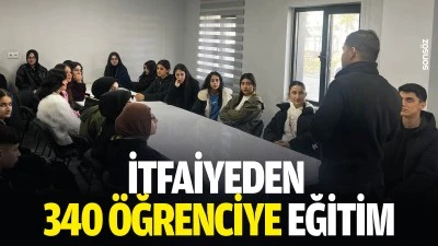 İtfaiyeden 340 &ouml;ğrenciye eğitim