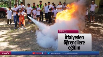 İtfaiyeden &ouml;ğrencilere eğitim