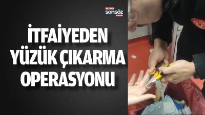 İtfaiyeden y&uuml;z&uuml;k &ccedil;ıkarma operasyonu
