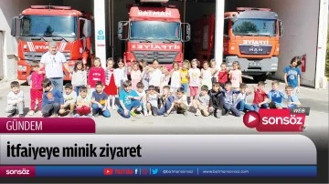 İtfaiyeye minik ziyaret