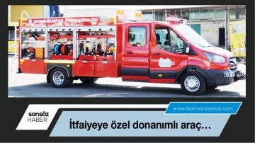 İtfaiyeye &ouml;zel donanımlı ara&ccedil;&hellip;
