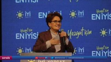 İYİ Parti Genel Başkanı Akşener Yozgat'ta konuştu
