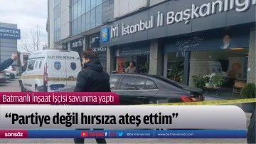 Batmanlı İnşaat İş&ccedil;isi savunma yaptı