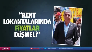İYİ Parti&rsquo;li Demir; &ldquo;Kent lokantalarında fiyatlar d&uuml;şmeli&rdquo;