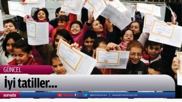 İyi tatiller&hellip;