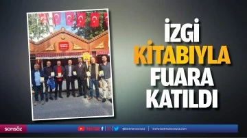 İzgi, kitabıyla fuara katıldı