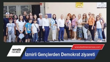 İzmirli Gen&ccedil;lerden Demokrat ziyareti