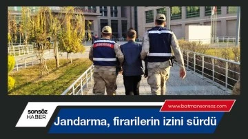 Jandarma, firarilerin izini s&uuml;rd&uuml;