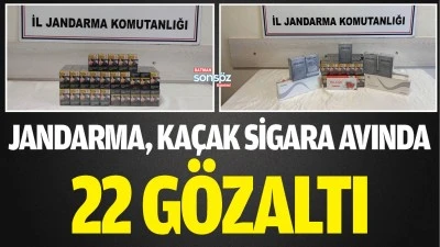 Jandarma, ka&ccedil;ak sigara avında