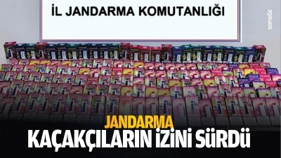 Jandarma, ka&ccedil;ak&ccedil;ıların izini s&uuml;rd&uuml;