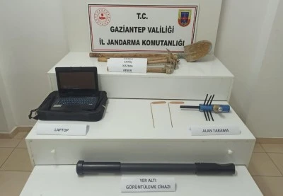 Ka&ccedil;ak kazı yapan 9 kişi su&ccedil;&uuml;st&uuml; yakalandı