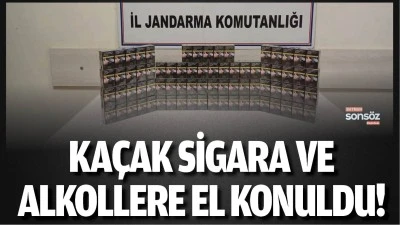 Ka&ccedil;ak sigara ve alkollere el konuldu!