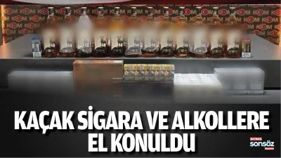 Ka&ccedil;ak sigara ve alkollere el konuldu