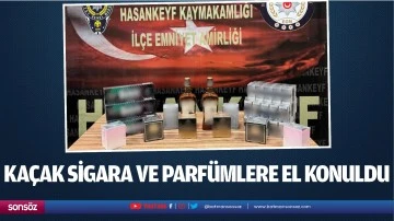 Ka&ccedil;ak sigara ve parf&uuml;mlere el konuldu