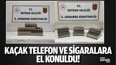 Ka&ccedil;ak telefon ve sigaralara el konuldu!