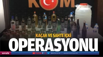 Ka&ccedil;ak ve sahte i&ccedil;ki operasyonu