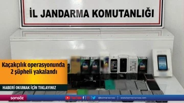 Ka&ccedil;ak&ccedil;ılık operasyonunda 2 ş&uuml;pheli yakalandı