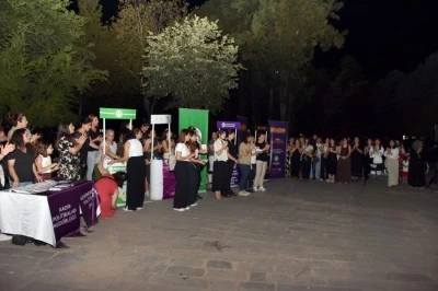 Kadın cinayetlerine karşı parklarda farkındalık &ccedil;alışması başlatıldı