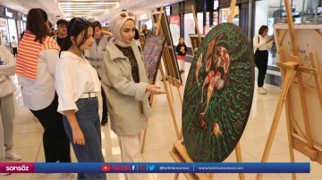 Kadın ve &ccedil;ocuk konulu resim sergisi a&ccedil;ıldı