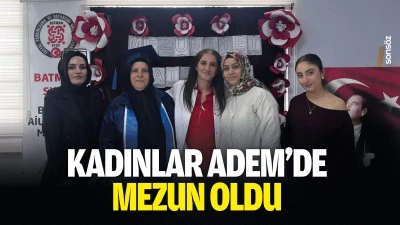 Kadınlar ADEM&rsquo;de mezun oldu