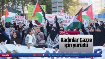 Kadınlar Gazze i&ccedil;in y&uuml;r&uuml;d&uuml;