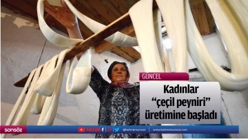 Kadınlar "&ccedil;e&ccedil;il peyniri" &uuml;retimine başladı