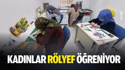 Kadınlar r&ouml;lyef &ouml;ğreniyor