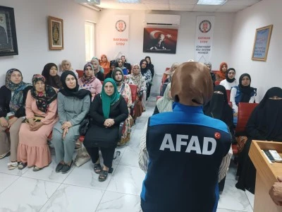 Kadınlara afet farkındalık eğitimi