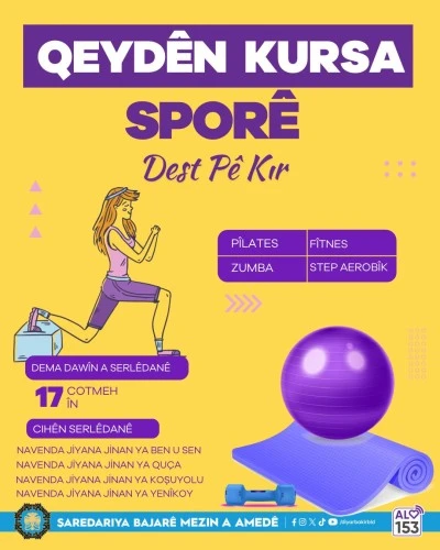 Kadınlara y&ouml;nelik spor kursları i&ccedil;in kayıtlar başladı