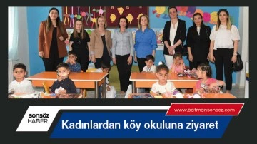 Kadınlardan k&ouml;y okuluna ziyaret